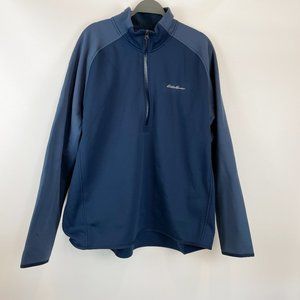 Eddie Bauer Outpace Storm HZ Mock 1/2-Zip Blue First Ascent XXL 2XL